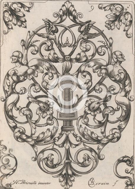 Diverses Pieces de Serruriers, page 10 (recto), ca. 1663. Creator: Jean Berain.