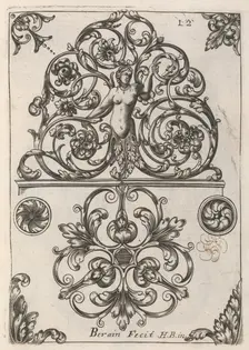 Diverses Pieces de Serruriers, page 13 (recto), ca. 1663. Creator: Jean Berain