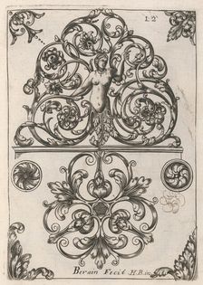 Diverses Pieces de Serruriers, page 13 (recto), ca. 1663. Creator: Jean Berain