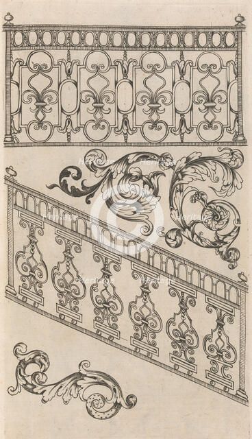 Diverses Pieces de Serruriers, page 16 (recto), ca. 1663. Creator: Jean Berain.