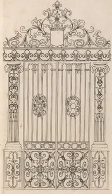 Diverses Pieces de Serruriers, page 17 (recto), ca. 1663. Creator: Jean Berain