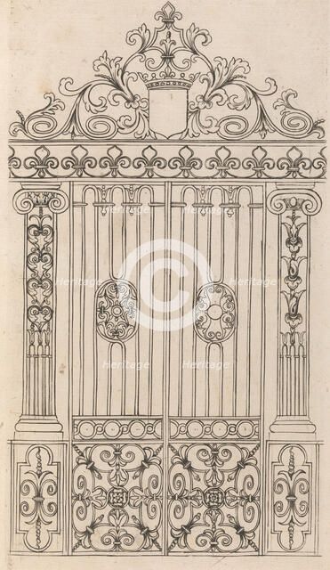 Diverses Pieces de Serruriers, page 17 (recto), ca. 1663. Creator: Jean Berain.