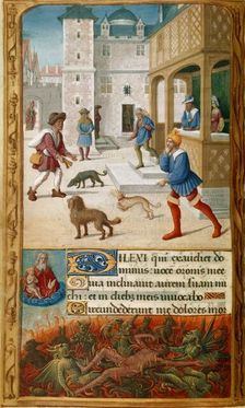 Dives and Lazarus, c1500. Creator: Jean Poyet