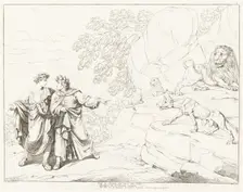 Divina Comedia di Dante (volume I), published 1824. Creators: Bartolomeo Pinelli, Dante Alighieri