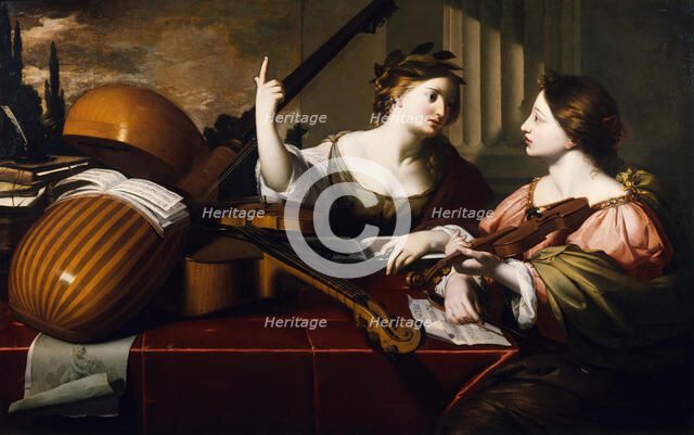 Divine Inspiration of Music, c1640. Creator: Nicolas Regnier.