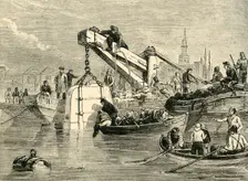 Diving-Bell Used in the Construction of the Thames Tunnel (c1878). Creator: Unknown