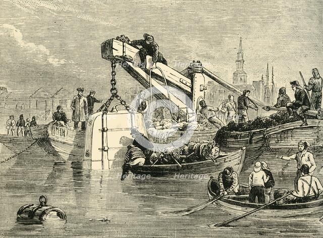 'Diving-Bell Used in the Construction of the Thames Tunnel', (c1878). Creator: Unknown.