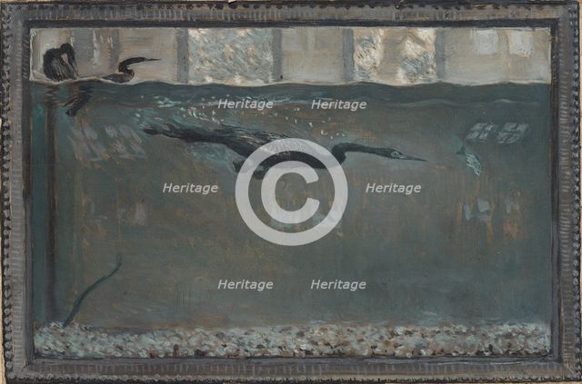 Diving Cormorant, 1900. Creator: Otto H. Bacher (American, 1856-1909).