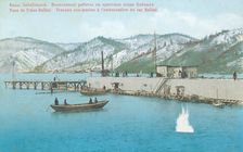 Diving work on the pier of Lake Baikal, 1904-1917. Creator: Unknown