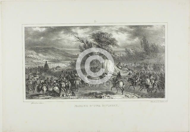 Division March, 1831. Creator: Auguste Raffet.