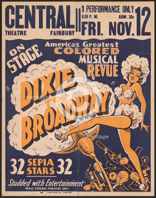 Dixie to Broadway, Fairbury, IL, [193-]. Creator: Unknown.