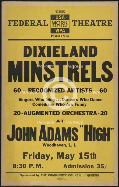 Dixieland Minstrels, New York, [1930s]. Creator: Unknown.