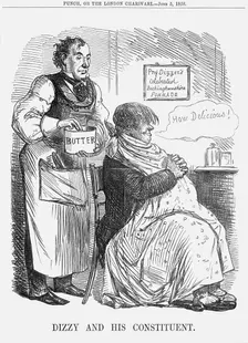 Dizzy and his Constituent. 1858. Creator: Unknown