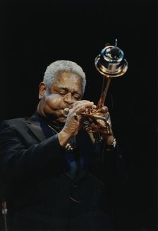 Dizzy Gillespie, Barbican, London, 1990. Creator: Brian Foskett