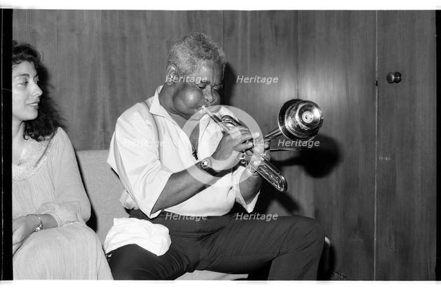 Dizzy Gillespie, Capital Jazz, Royal Festival Hall, London, 1985.   Artist: Brian O'Connor.