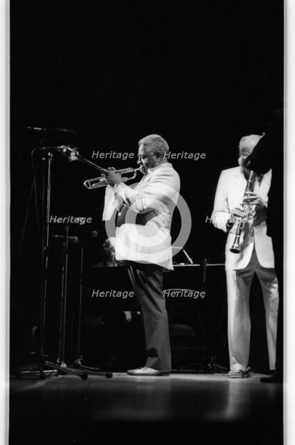 Dizzy Gillespie, Capital Jazz, Royal Festival Hall, London, 1985.   Artist: Brian O'Connor.