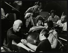 Dizzy Gillespie's concert with the Royal Philharmonic Orchestra, Royal Festival Hall, London, 1985. Creator: Denis Williams