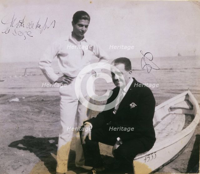 Diaghilev and Lifar Artist: Anonymous  
