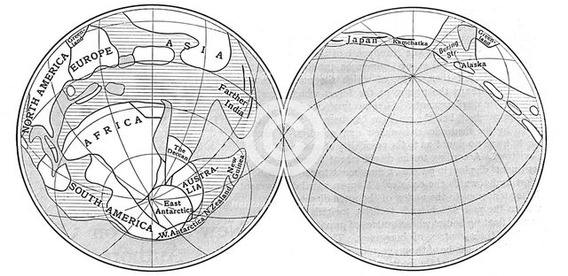 Diagram of the Earth during the Carboniferous period, 1922. Creator: Unknown.