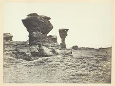Dial Rock, Red Buttes, Laramie Plains, 1868/69. Creator: Andrew Joseph Russell