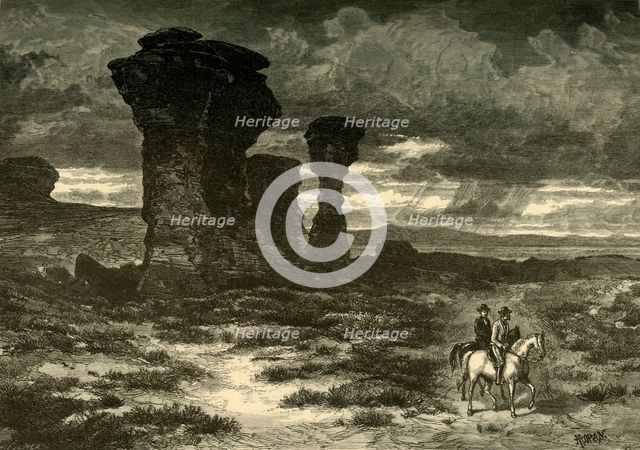 'Dial Rock, Red Buttes, Laramie Plains', 1874. Creator: John Filmer.