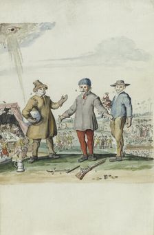 Dialogue between Kees den Boer and the landlord, 1710-1740. Creator: Anon