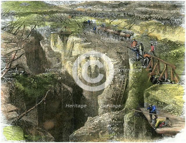 Diamond field, c1880. Artist: Unknown