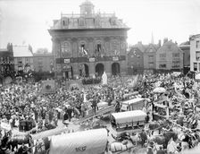 Diamond Jubilee celebrations around Queen Victoria's Statue, Abingdon, Oxfordshire, 1897. Artist: Henry Taunt