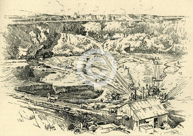'Diamond Mine, Kimberley', c1900. Creator: William B. Robinson.