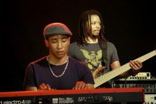 Dian Gasper and L Insula, Love Supreme Jazz Festival, Glynde Place, East Sussex, 2014. Artist: Brian O'Connor