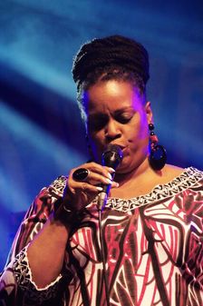 Dianne Reeves, Love Supreme Jazz Festival, Glynde Place, East Sussex, 2015. Artist: Brian O'Connor