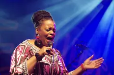 Dianne Reeves, Love Supreme Jazz Festival, Glynde Place, East Sussex, 2015. Artist: Brian O'Connor