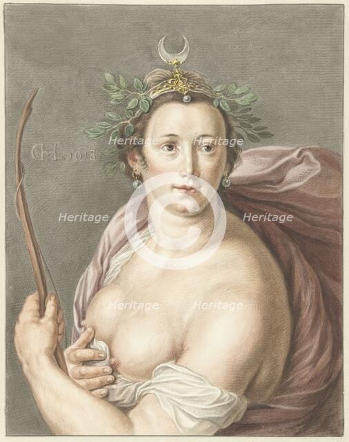 Diana, 1795. Creator: Abraham Delfos.