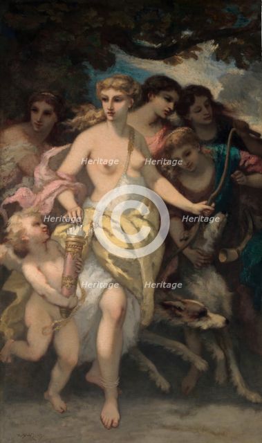Diana, 1849. Creator: Narcisse Virgile Diaz de la Pena.