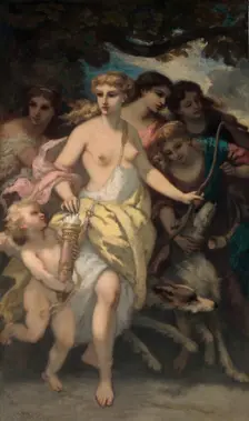 Diana, 1849. Creator: Narcisse Virgile Diaz de la Pena