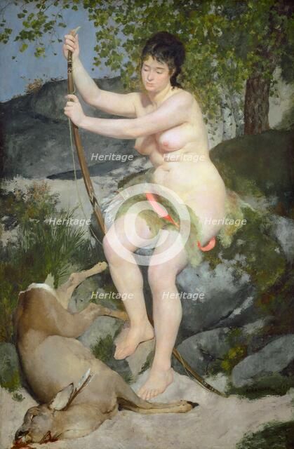 Diana, 1867. Creator: Pierre-Auguste Renoir.