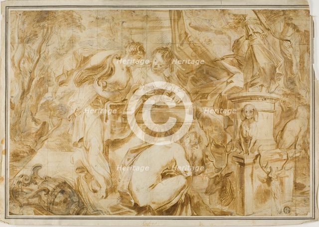 Diana and Nymphs Bathing, 1640/49.