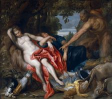 Diana and a Nymph Surprised by a Satyr, between 1622 and 1627. Creator: Anthony van Dyck