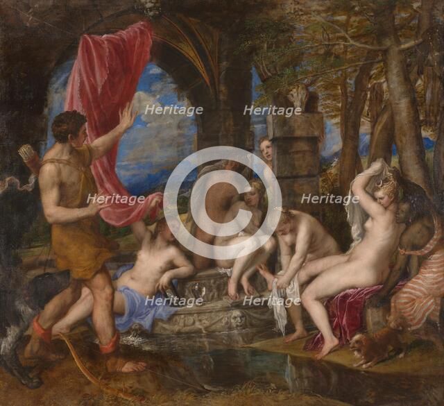 Diana and Actaeon, 1556-1559. Artist: Titian (1488-1576)