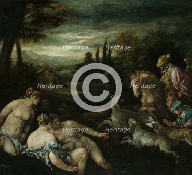 Diana and Actaeon, 1585/92. Creator: Jacopo Bassano il vecchio.