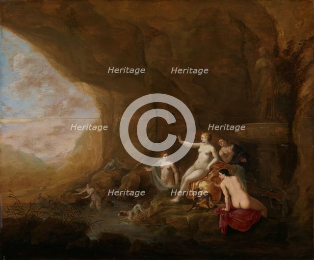 Diana and Actaeon, 1644. Creator: Abraham van Cuylenborch.
