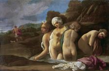Diana and Actaeon, 1615. Creator: Bartolomeo Schedoni
