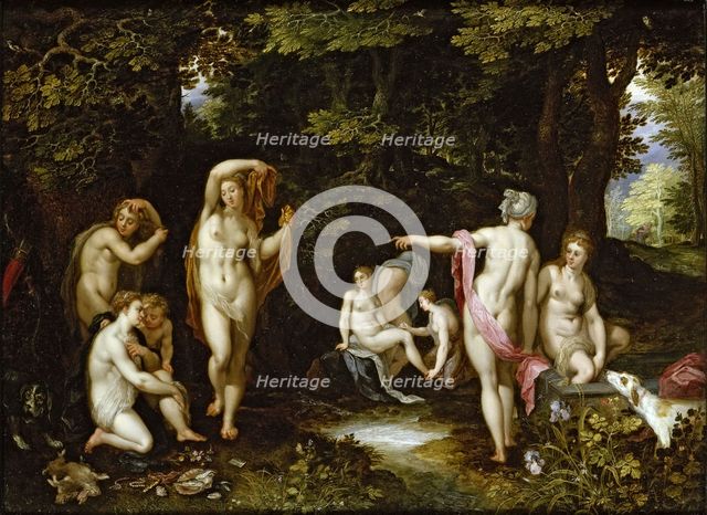 Diana and Actaeon, ca 1595. Artist: Brueghel, Jan, the Elder (1568-1625)