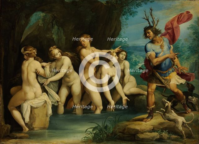 Diana and Actaeon, ca 1604. Artist: Cesari, Giuseppe (1568-1640)