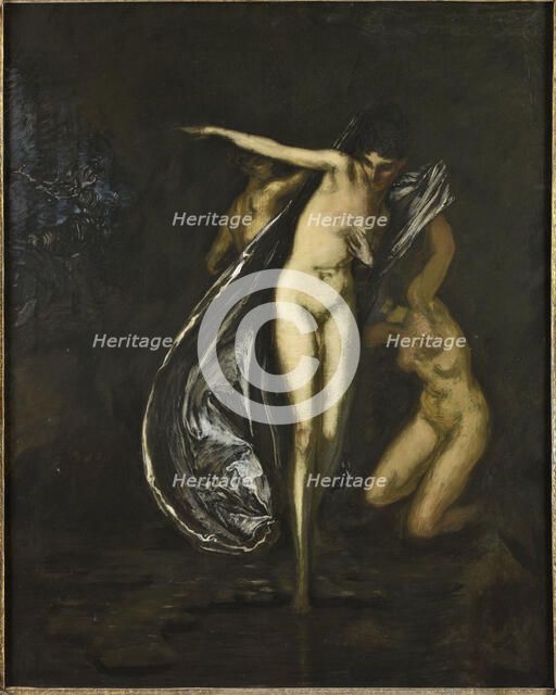 Diana and Actaeon (Artémis surprise au bain par Actéon).