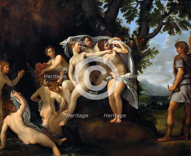 Diana and Actaeon, c. 1617. Creator: Albani, Francesco (1578-1660).