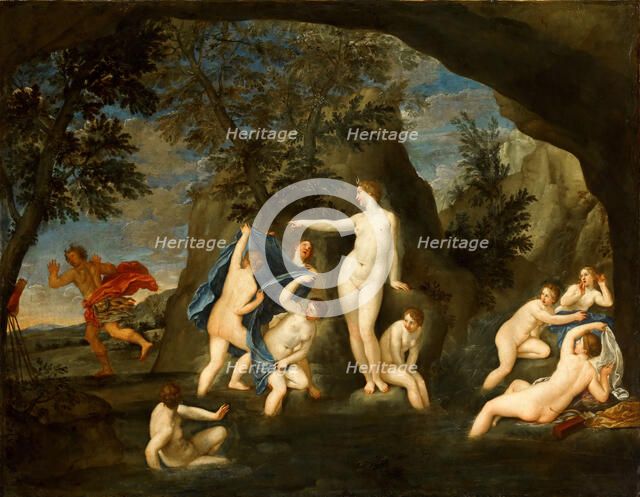 Diana and Actaeon, c. 1640. Creator: Albani, Francesco (1578-1660).