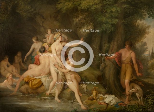 Diana and Actaeon, late 18th-early 19th century. Creator: Andries Lens.