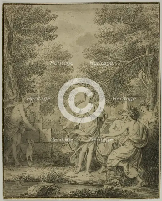 Diana and Actaeon, n.d. Creator: Jean-Jacques de Boissieu.