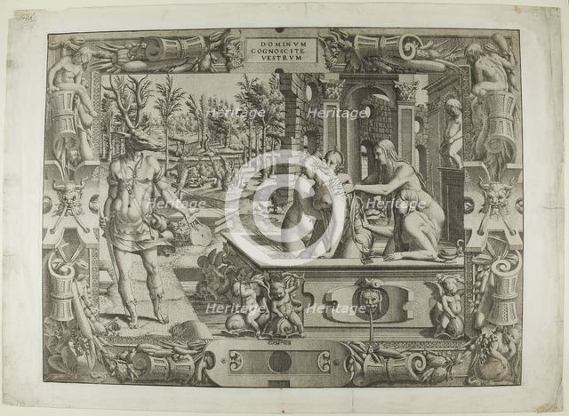 Diana and Actaeon (the Metamorphosis of Acteon), 1544. Creator: Jean Mignon.